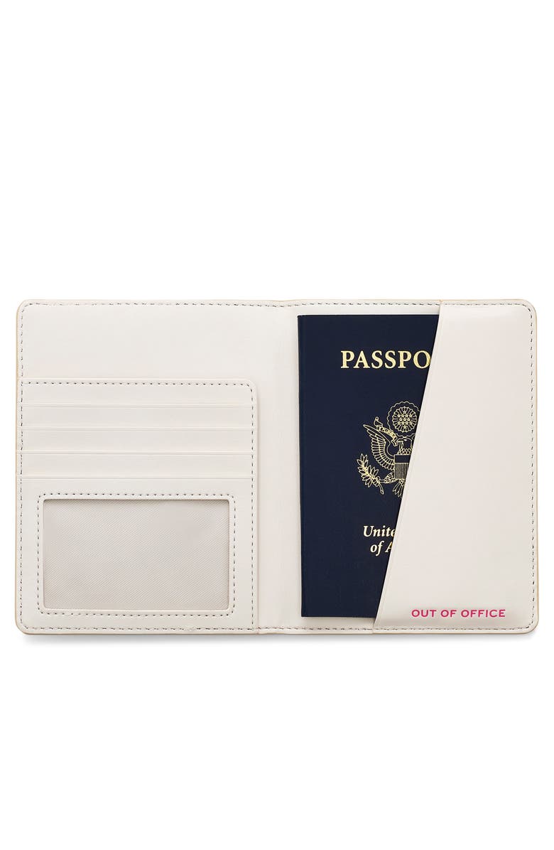 Marc Jacobs The Punk Scribble Passport Case, Alternate, color, Beige Multi