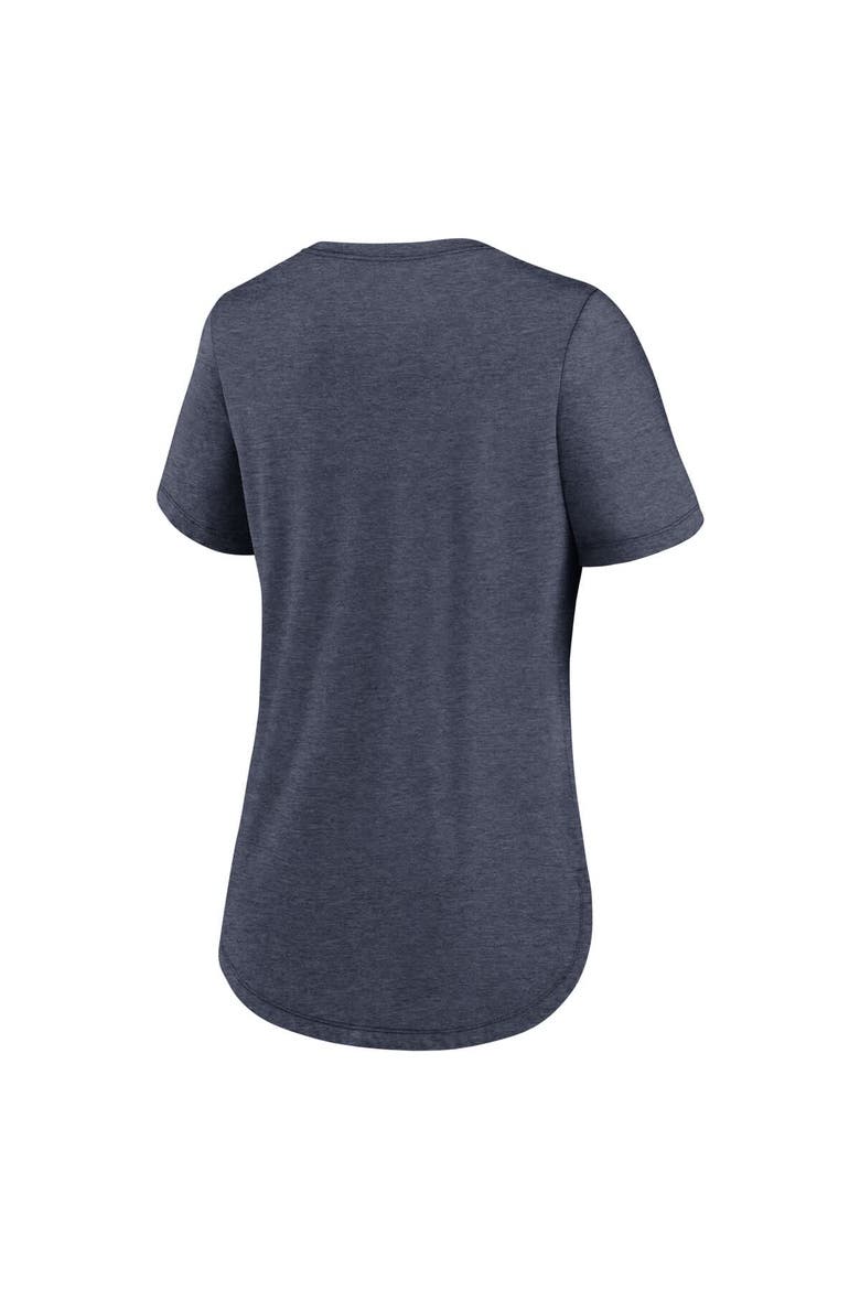 Women's Nike College Navy Seattle Seahawks Script Tri-Blend T-Shirt, Alternate, color, College Navy