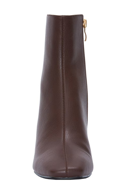 Ninety Union Mona Square Toe Wedge Boot In Brown