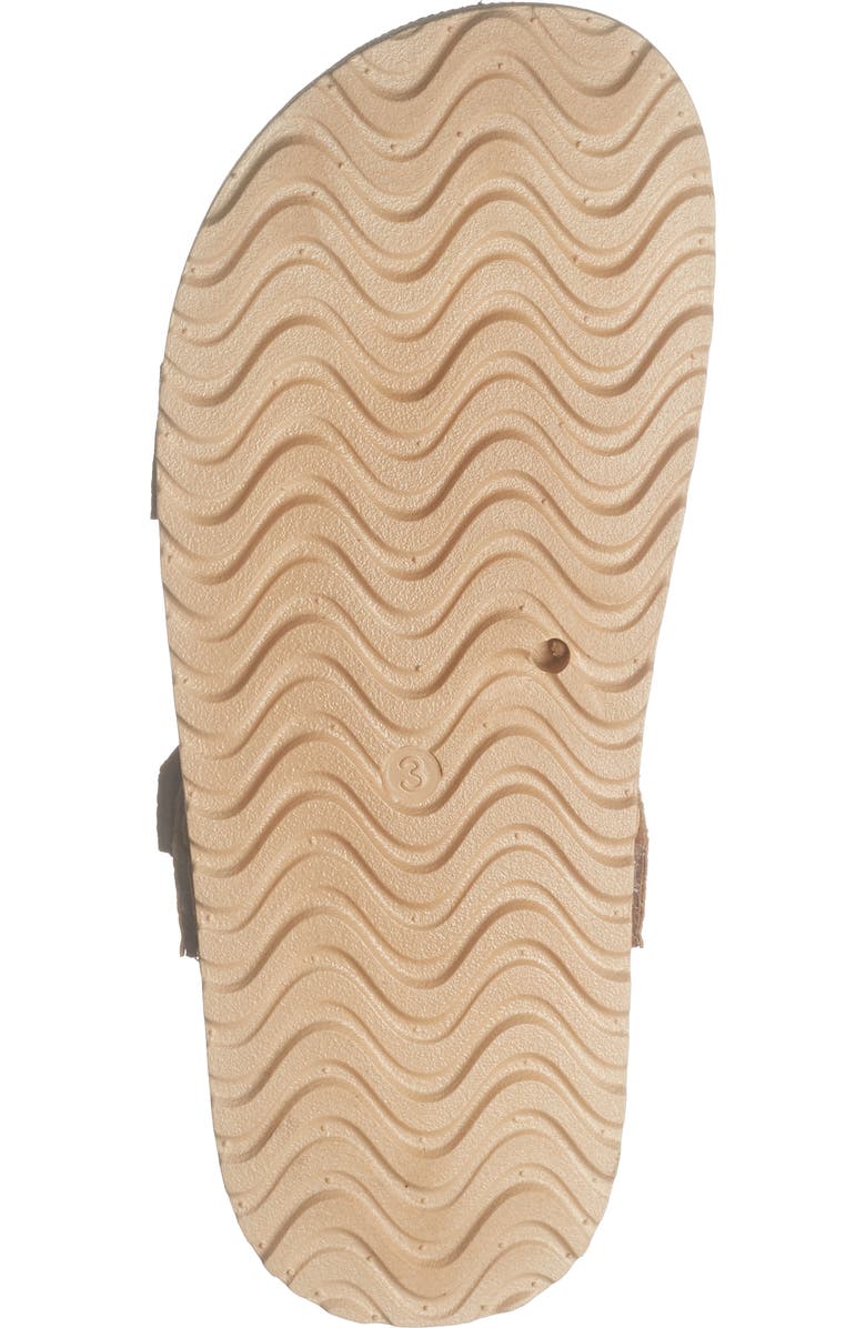 bebe Kids' Double Strap Footbed Sandal, Alternate, color, Cognac