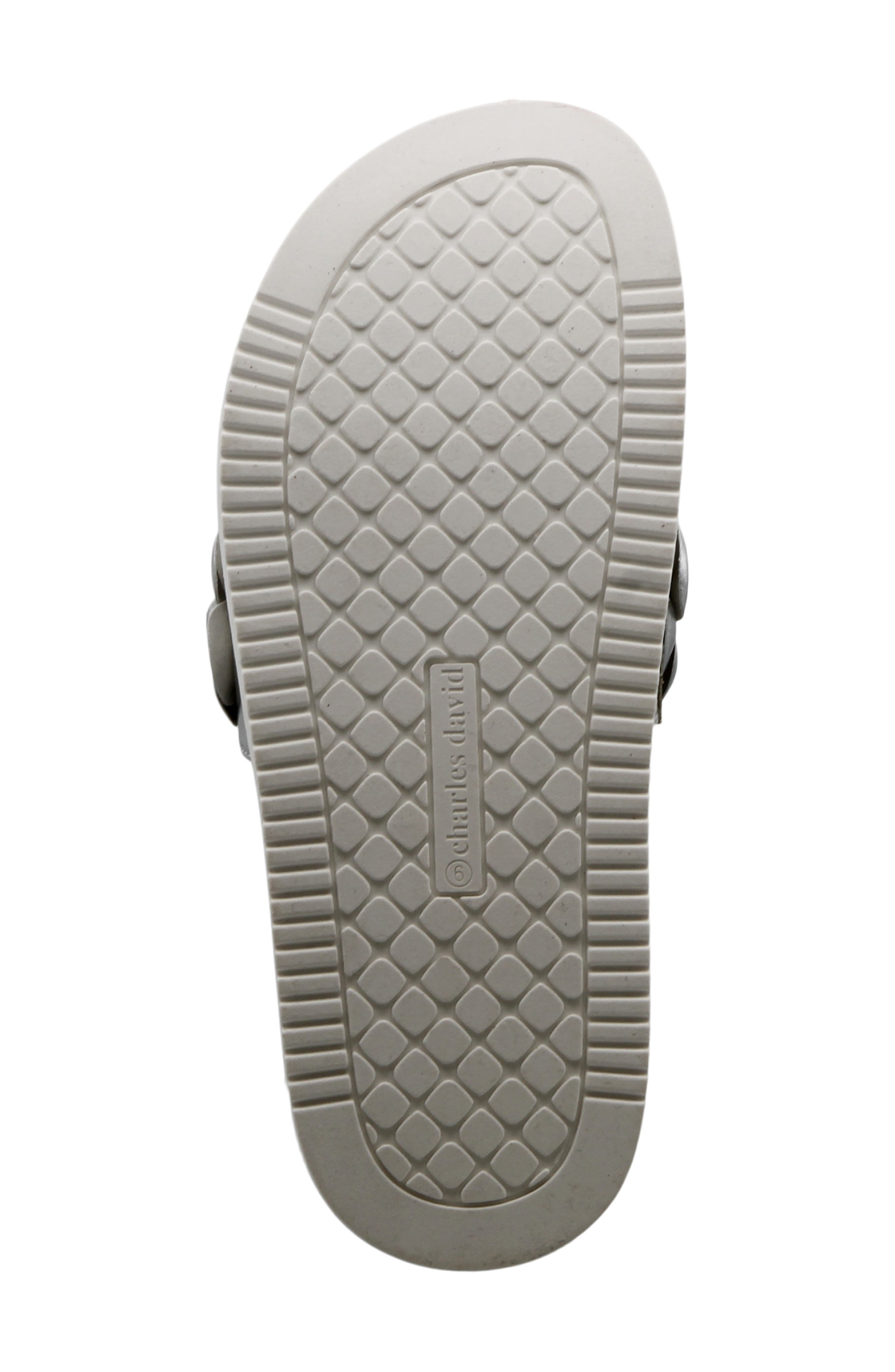 Charles by Charles David Phoetic Flatform Slide Sandal, Alternate, color, Silver