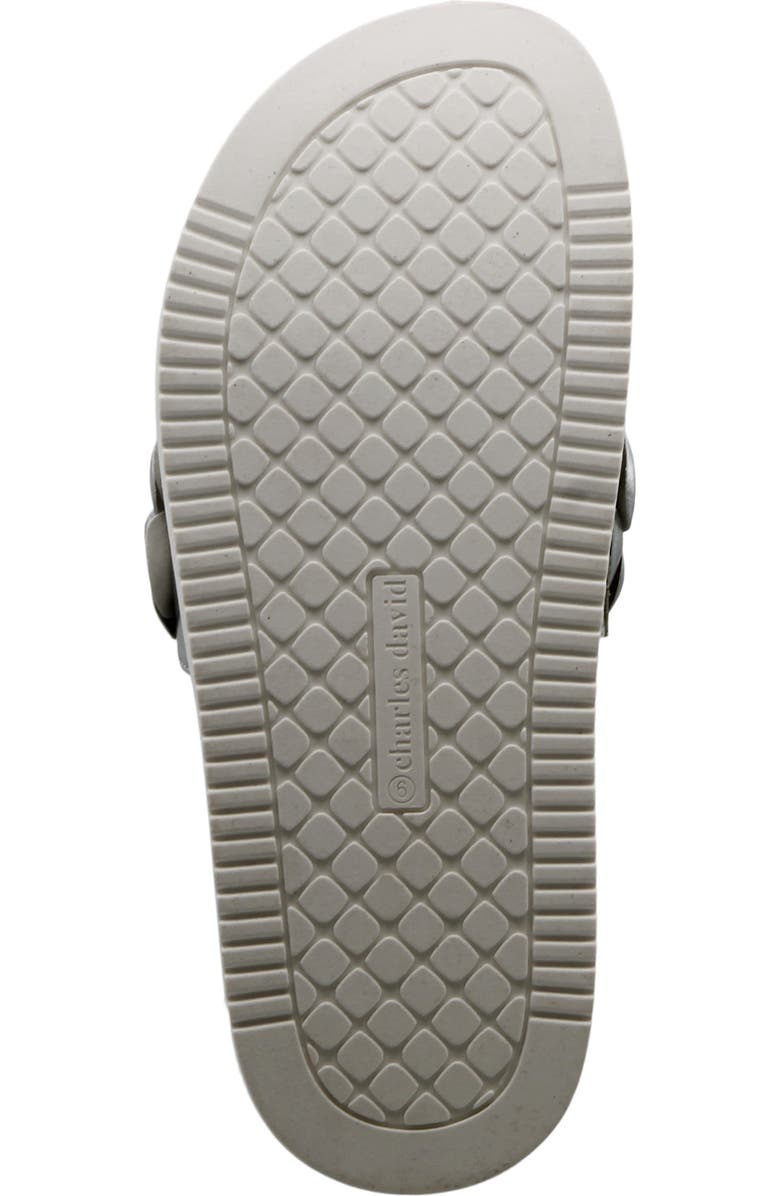 Charles by Charles David Phoetic Flatform Slide Sandal, Alternate, color, Silver