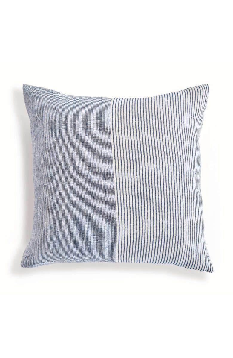 Napa Home & Garden Otis Pinstripe Pillow 24", Main, color, Blue