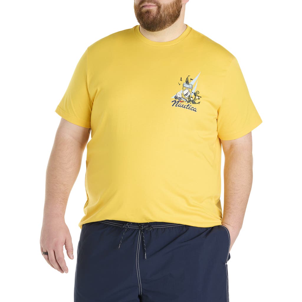 Nautica Big & Tall Getting Tipsy Graphic T-shirt In Lemonchrome
