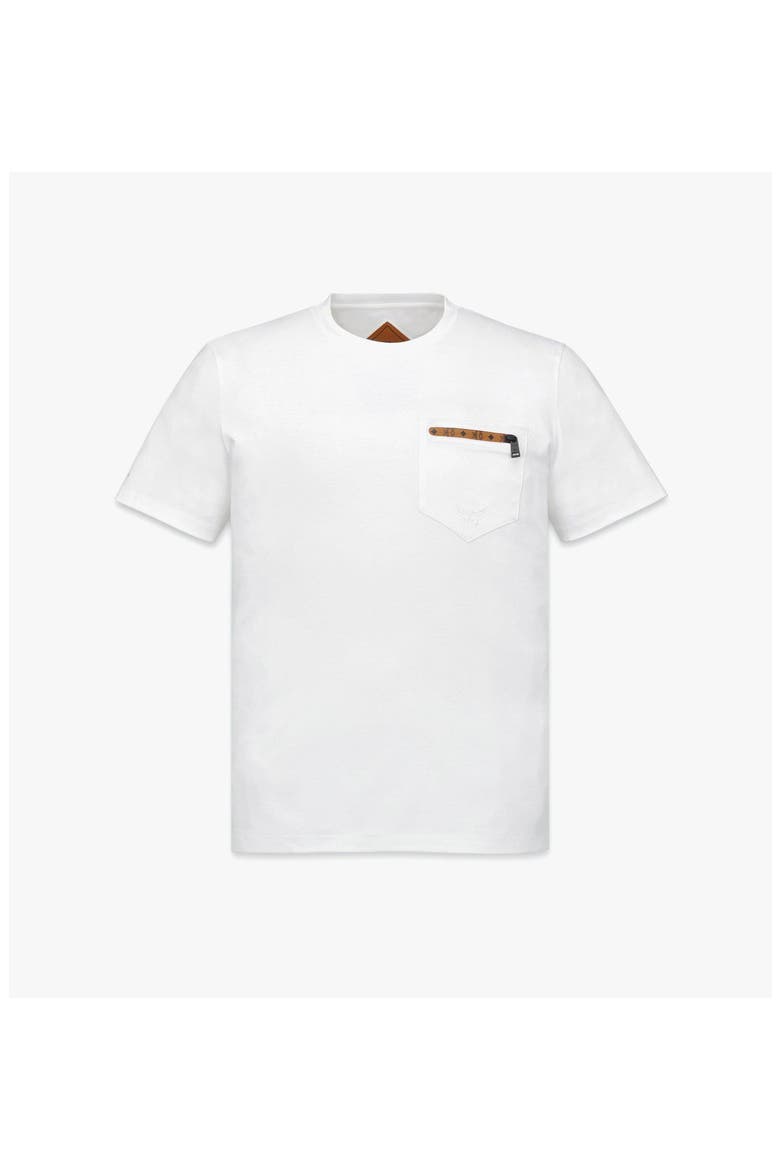 Silket Logo T-Shirt With Zip Pocket, Alternate, color, White