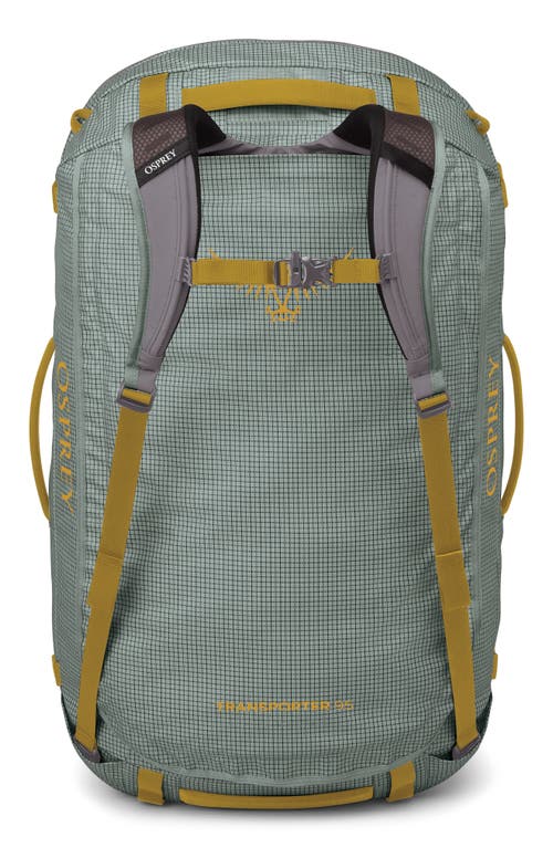 Osprey Transporter® 95-liter Water Resistant Duffle Backpack In Frosty Mint/soundwave Grey