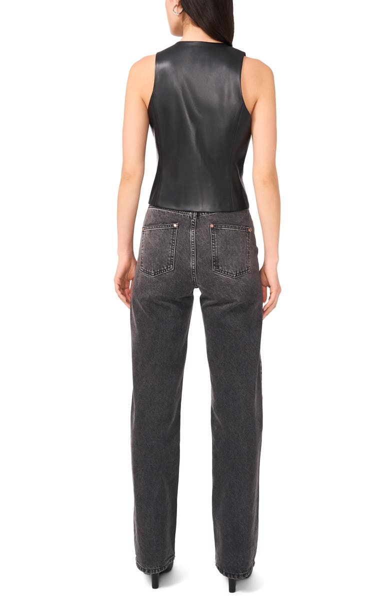 1.STATE Faux Leather Vest, Alternate, color, Rich Black