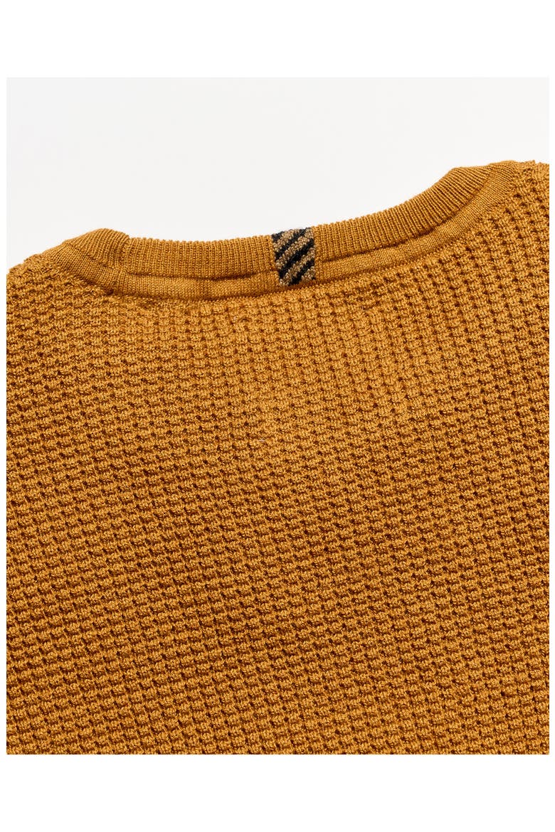 Martin Mini Waffle Crewneck Cotton & Cashmere Sweater, Alternate, color, LIGHT SCOTCH