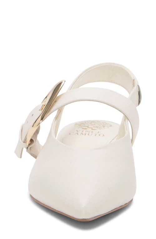 Vince Camuto Amoret Pointed Toe Slingback Flat In Neutral