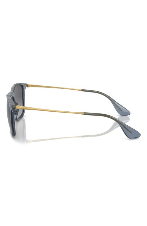 Ray Ban Ray-ban 54mm Gradient Polarized Square Sunglasses In Gray