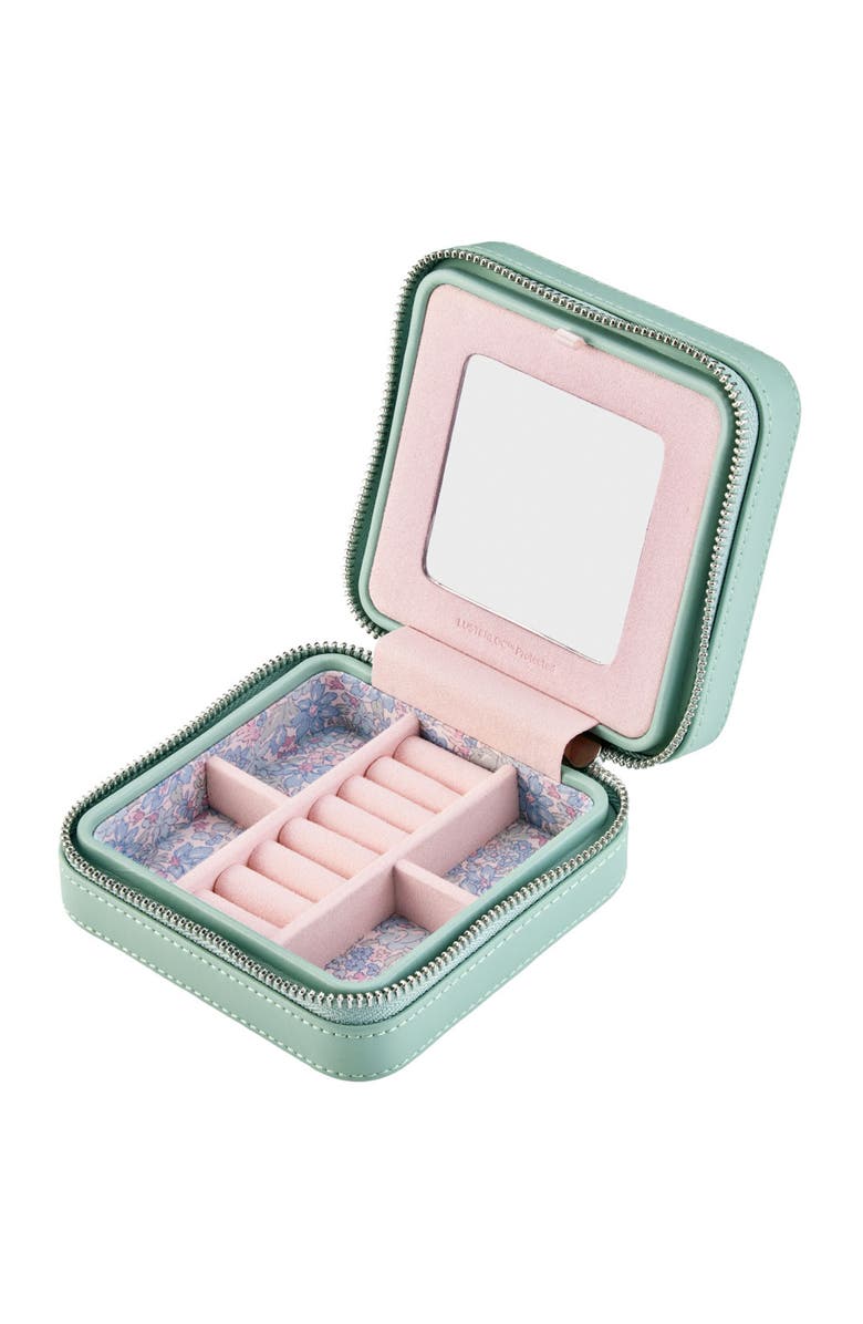 WOLF X LIBERTY Small Travel Zip Case, Alternate, color, Sage