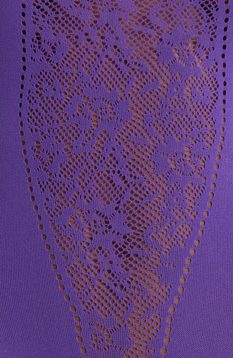 Hauty No Control Long Sleeve Teddy, Alternate, color, Purple