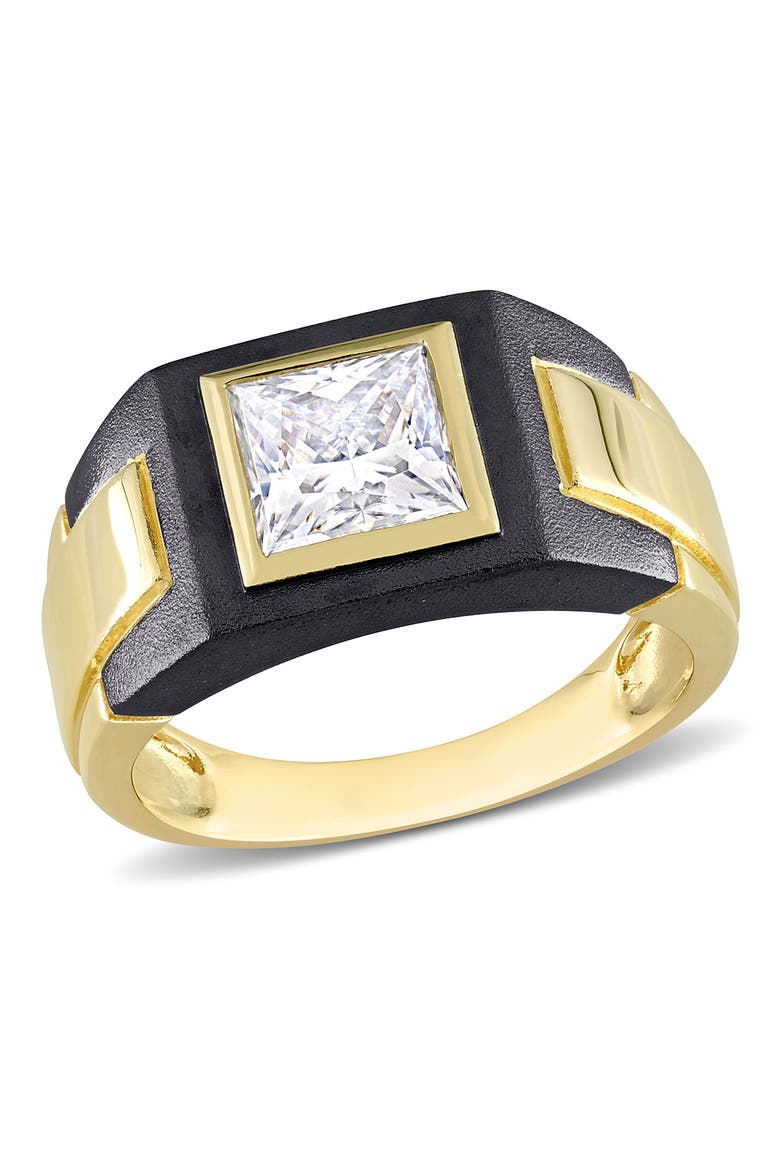 Sterling Silver Moissanite Solitaire Ring, Main, color, MULTI
