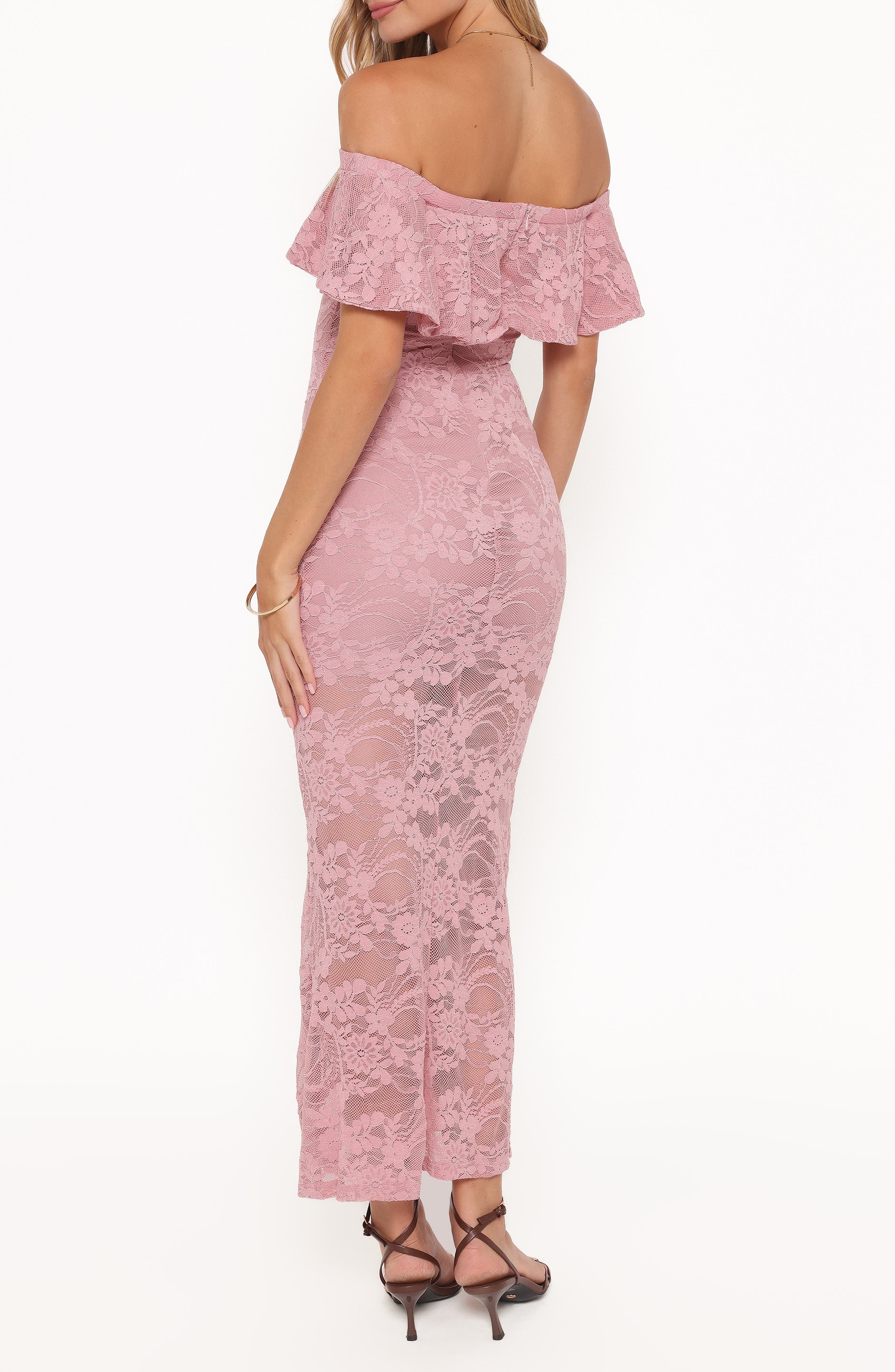 Mirelle Off the Shoulder Lace Maxi Dress - image 2