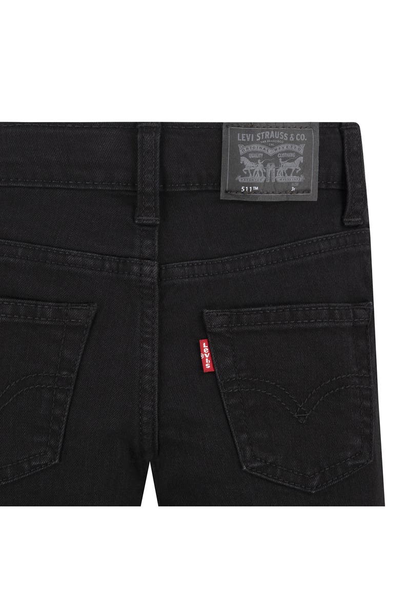 Levi's<sup>®</sup> Kids' 511<sup>™</sup> Slim Fit Performance Jeans, Alternate, color, Black