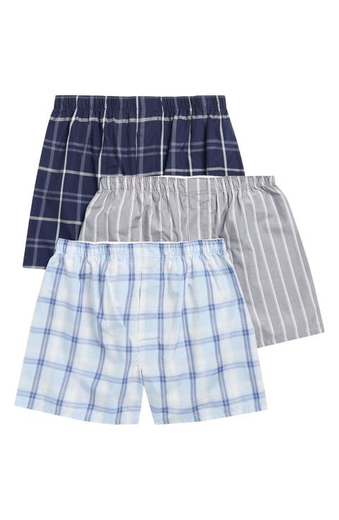 3-Pack Assorted Woven Boxers