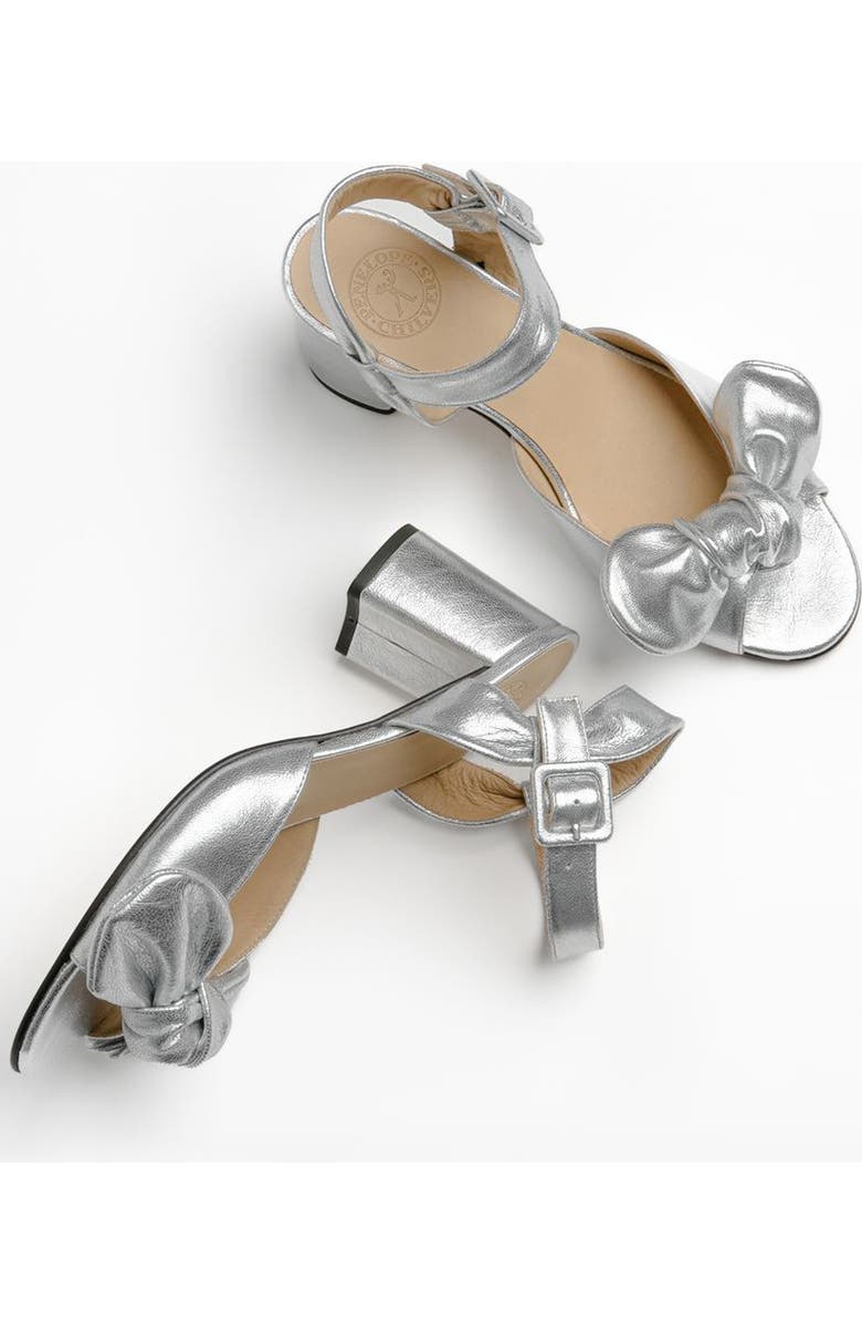 Penelope Chilvers Minnie Ankle Strap Sandal, Alternate, color, Silver