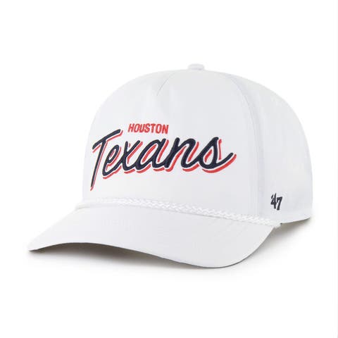Men's '47 White Houston Texans Brrr Fairway Hitch Adjustable Hat