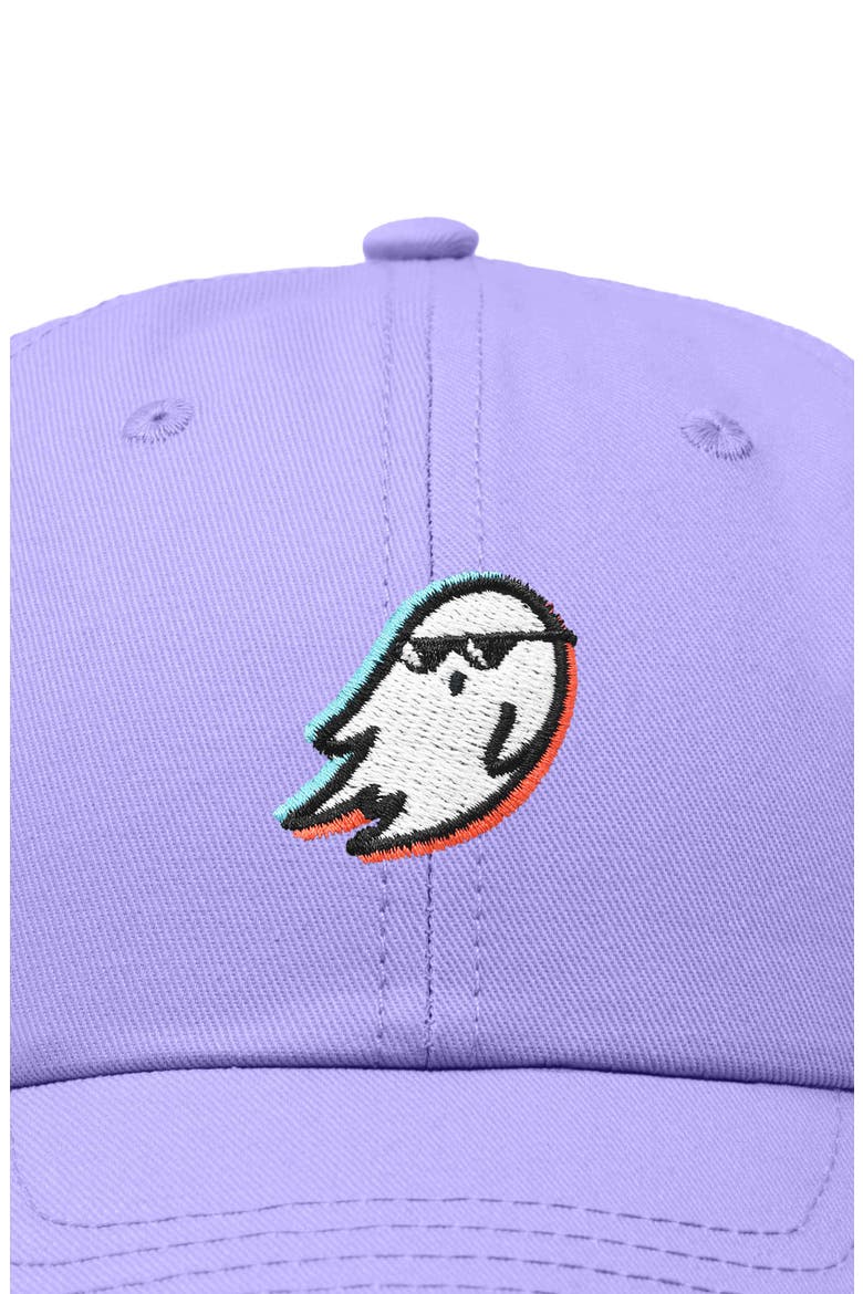 Ghost Life Embroidered Casual Cap, Alternate, color, Lavender