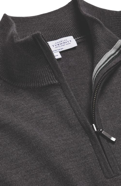 CHARLES TYRWHITT CHARLES TYRWHITT NEW YORK JETS MERINO ZIP NECK SWEATER