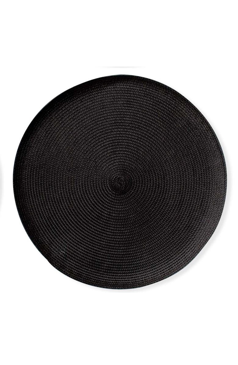 tag Elegant Woven Placemats for Stylish Dining Experience, Alternate, color, Black