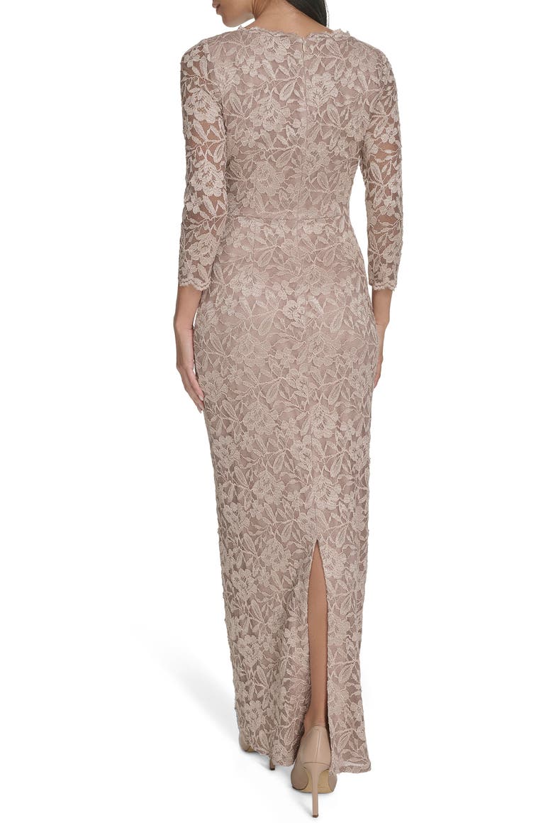 Lace Column Gown, Alternate, color, CHAMPAGNE