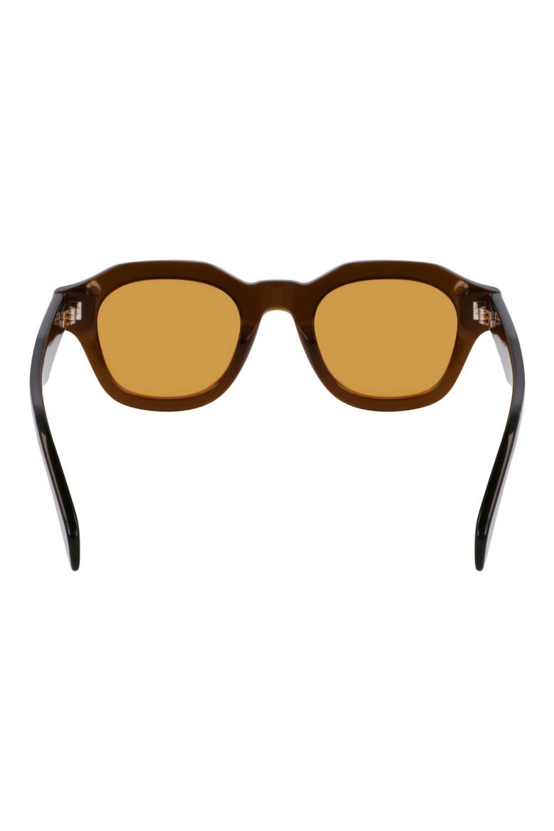 Lyford 48mm Small Modified Rectangular Sunglasses, Alternate, color, TRANSPARENT KHAKI