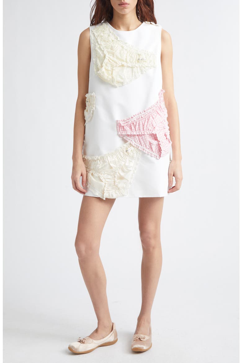 Copellia Cotton Poplin Sleeveless Minidress, Main, color, WHITE