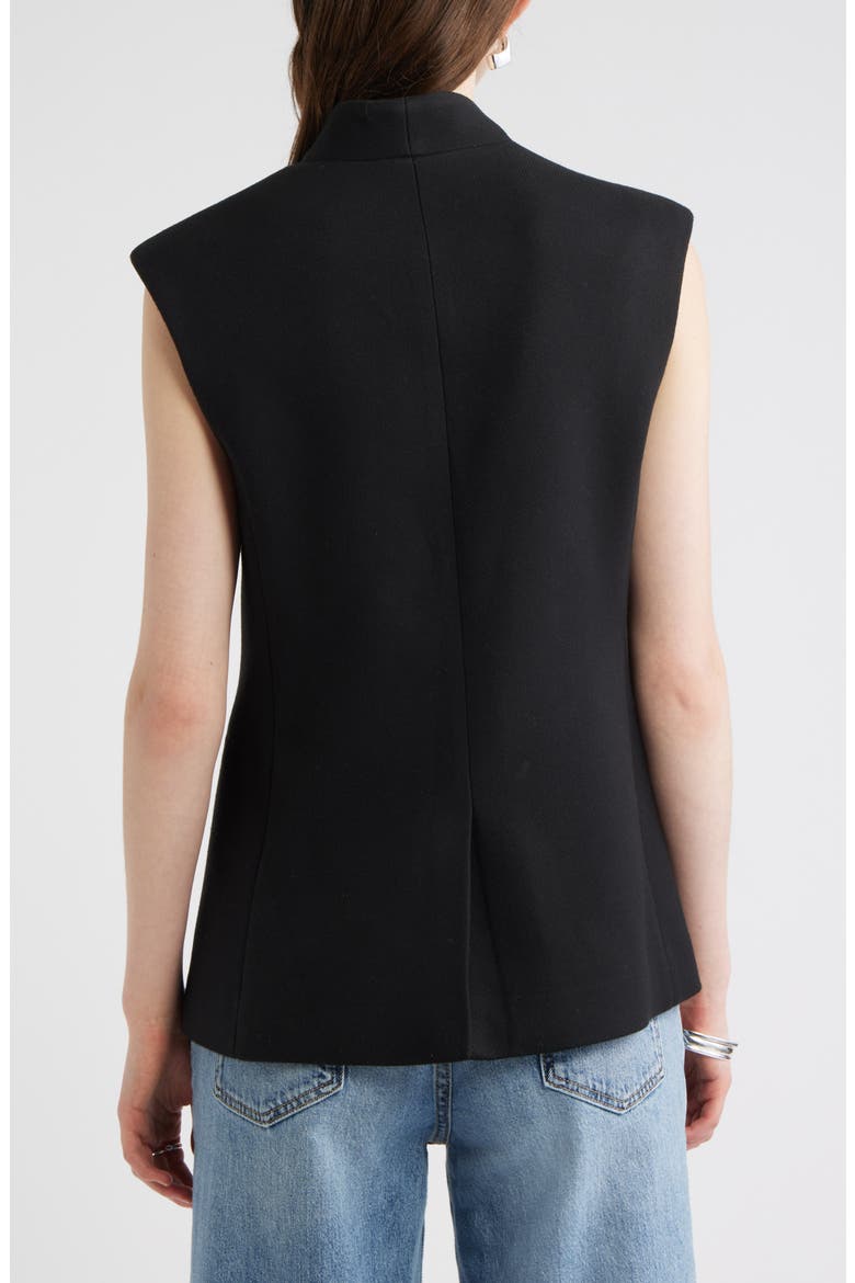 One-Button Vest, Alternate, color, BLACK