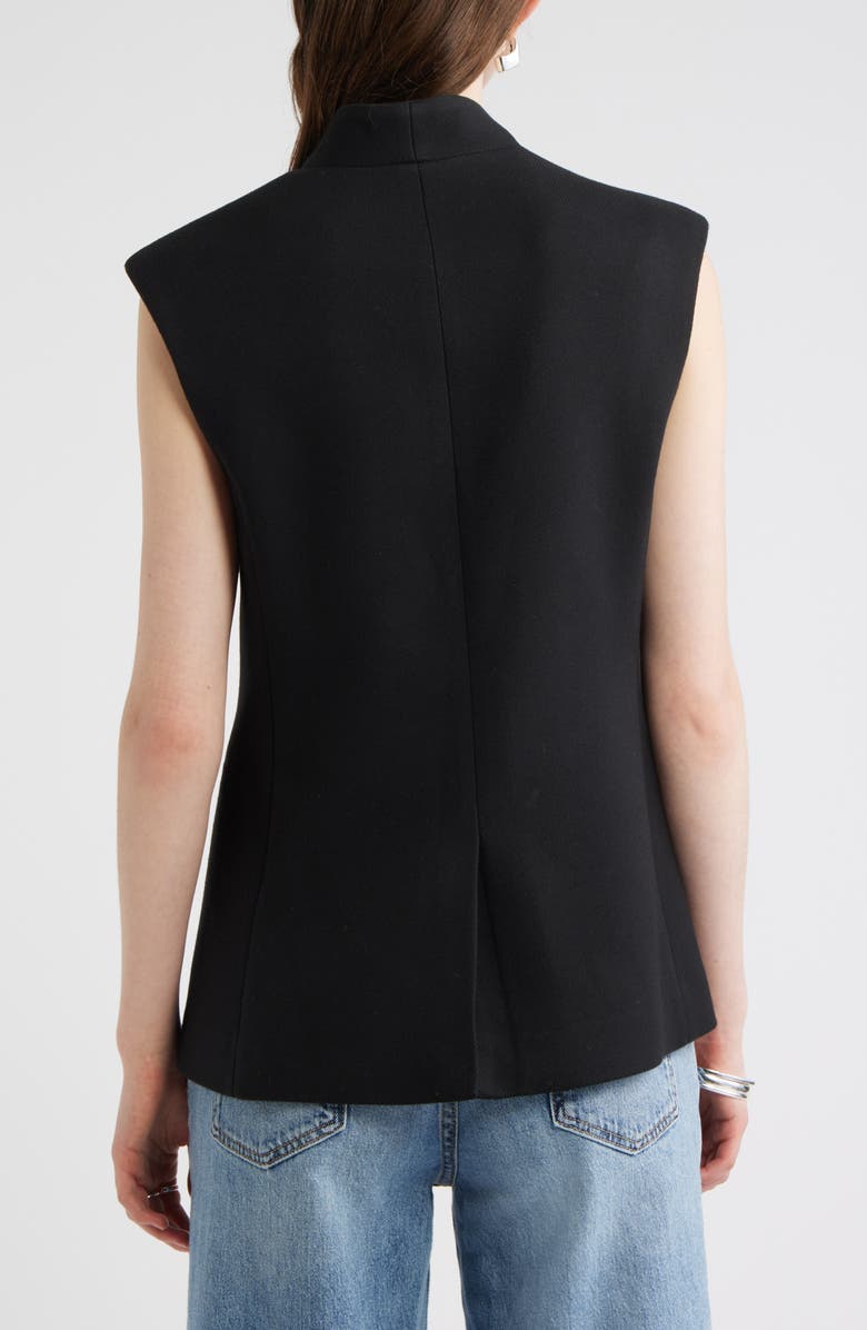 Nordstrom One-Button Vest, Alternate, color, Black