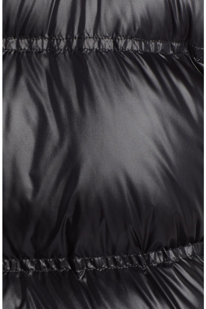 Mole Logo Down Bomber Jacket, Alternate, color, BLACK