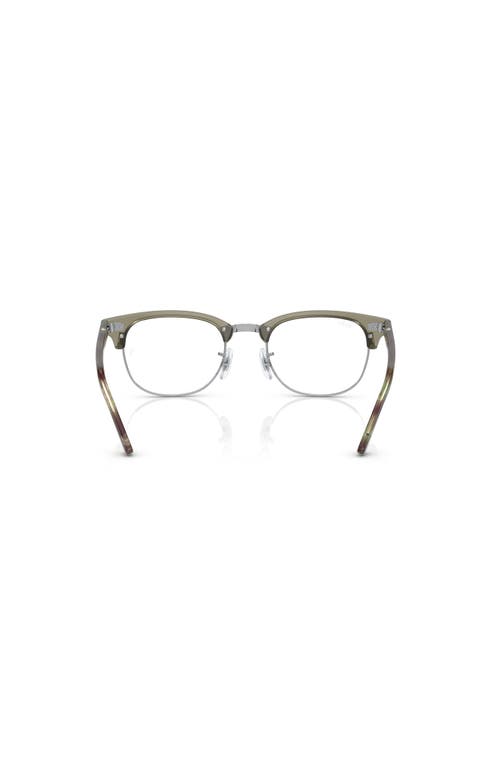 Ray Ban Ray-ban 51mm Square Optical Glasses In Green