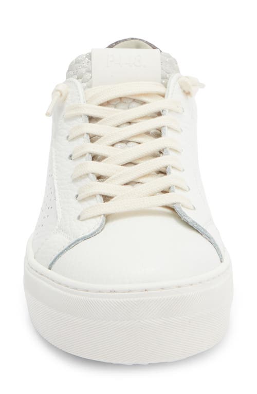 P448 Thea Platform Sneaker In White