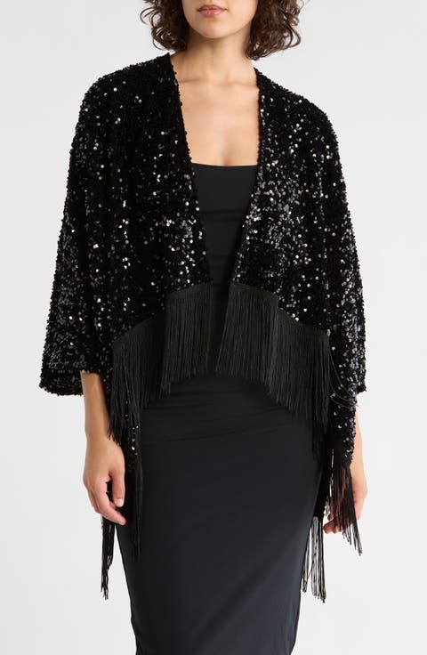 Sequin Fringe Topper