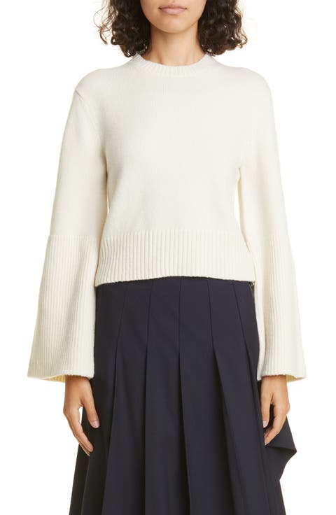 Clover Merino Wool Blend Crop Sweater