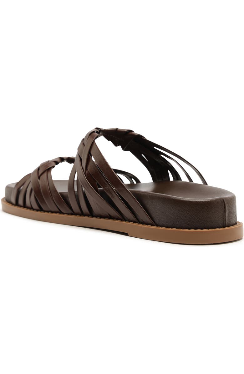 Schutz Tara Sporty Braided Sandal, Alternate, color, Chestnut Brown