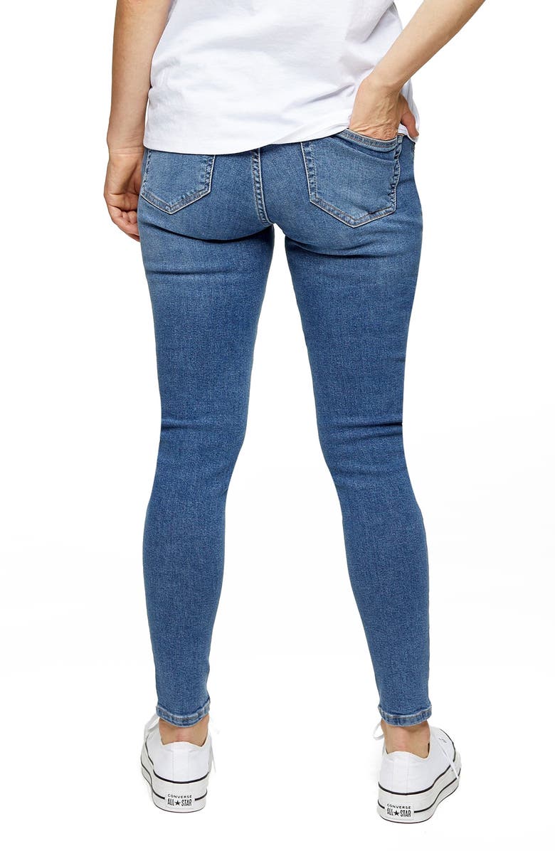 Topshop Jamie Over the Bump Maternity Jeans, Alternate, color, 