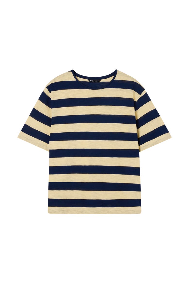 Wide Stripe T-Shirt, Alternate, color, Navy/Multi