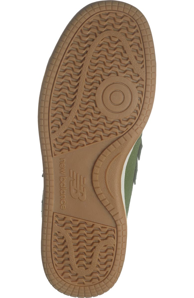 New Balance Kids' 480 Sneaker, Alternate, color, White/ Dark Alpine Green