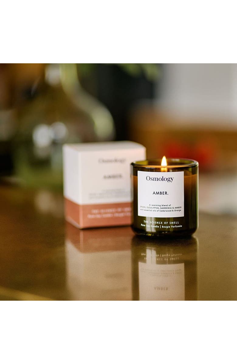 Osmology Amber Scented Candle, Alternate, color, Green