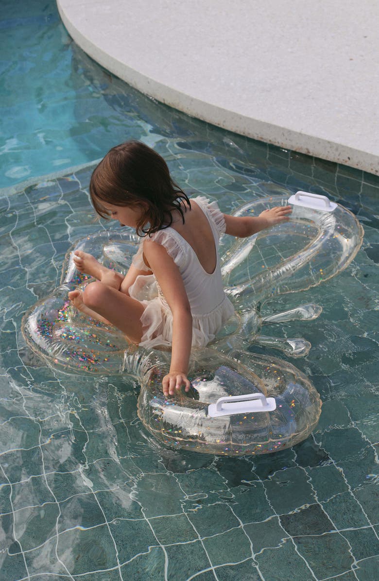 Sunnylife Glitter Butterfly Pool Float, Alternate, color, Pink