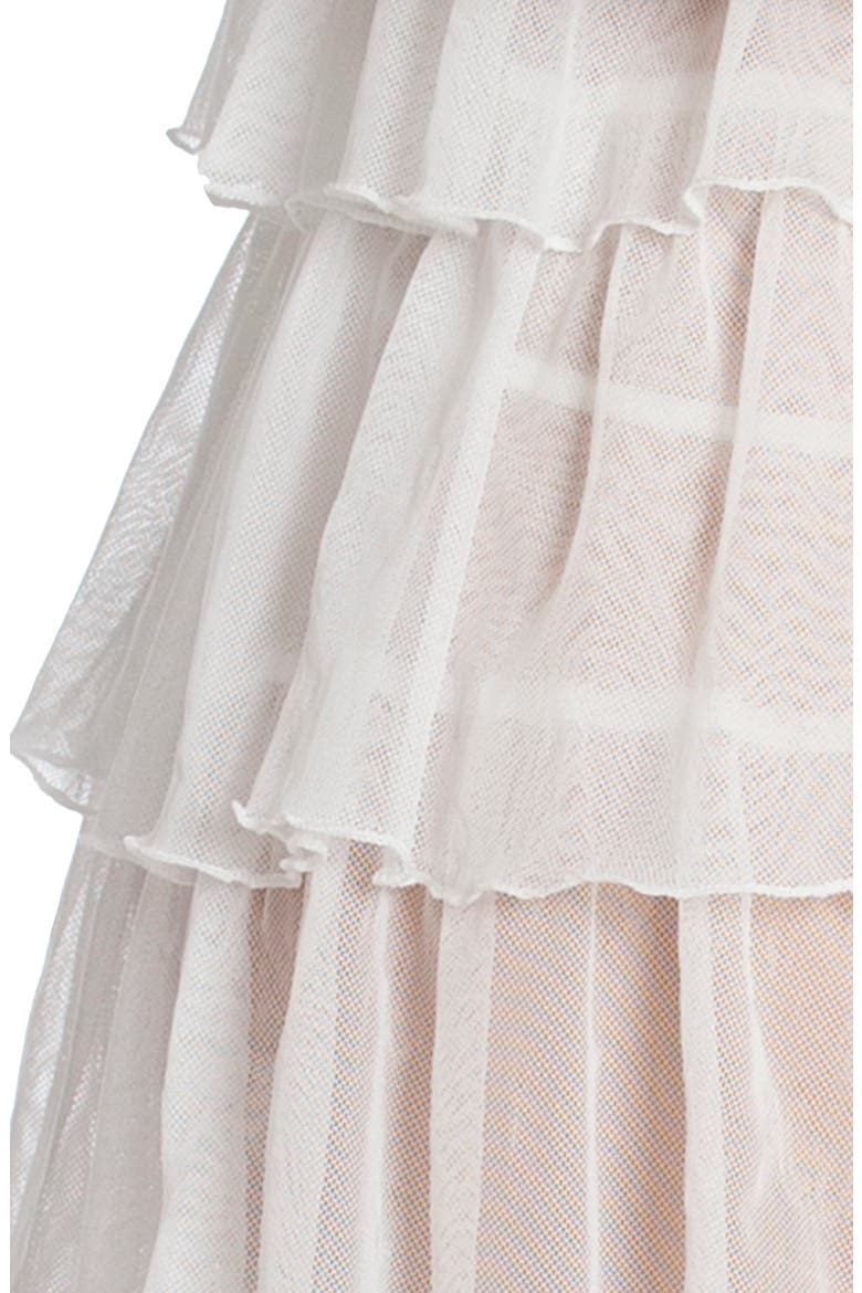 Lilly Tiered Babydoll Chemise, Alternate, color, IVORY