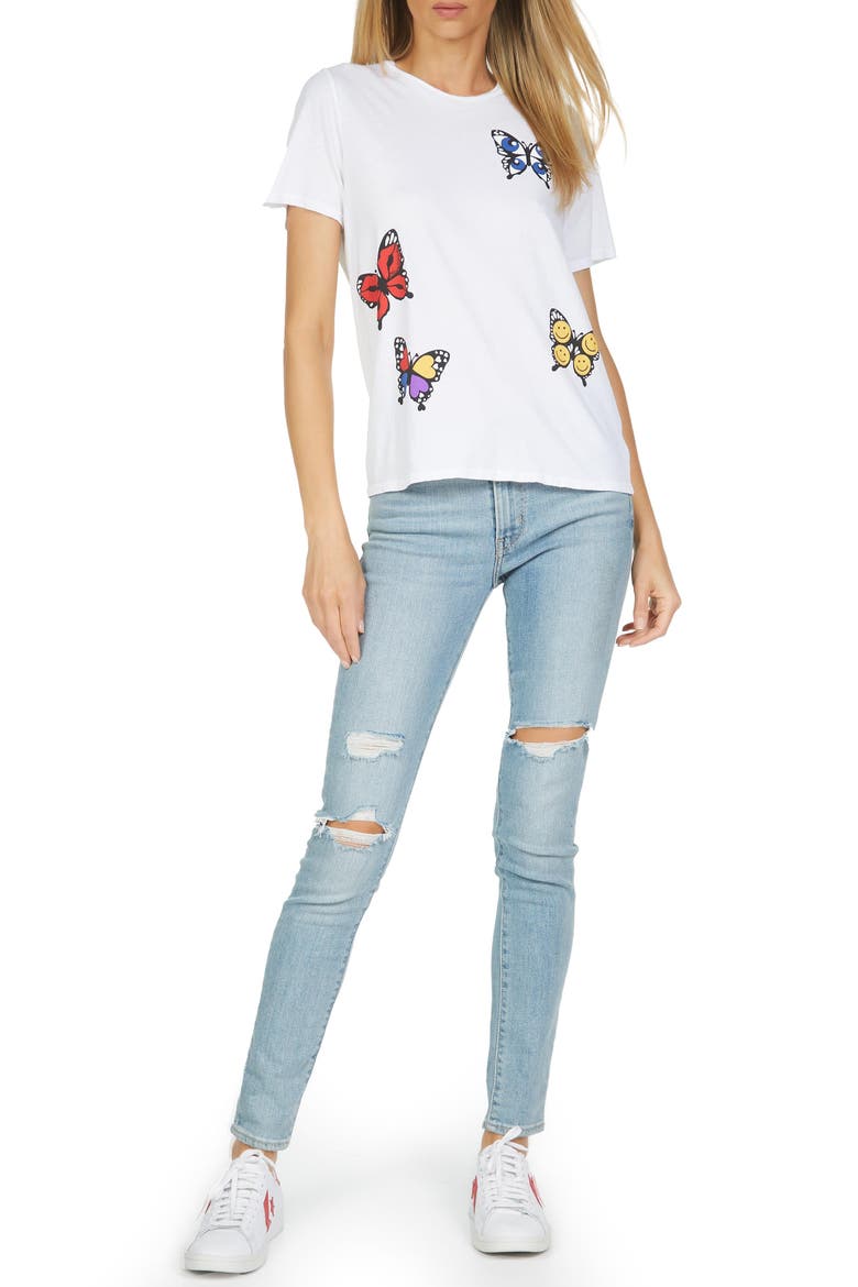 Croft Butterfly Top, Alternate, color, White