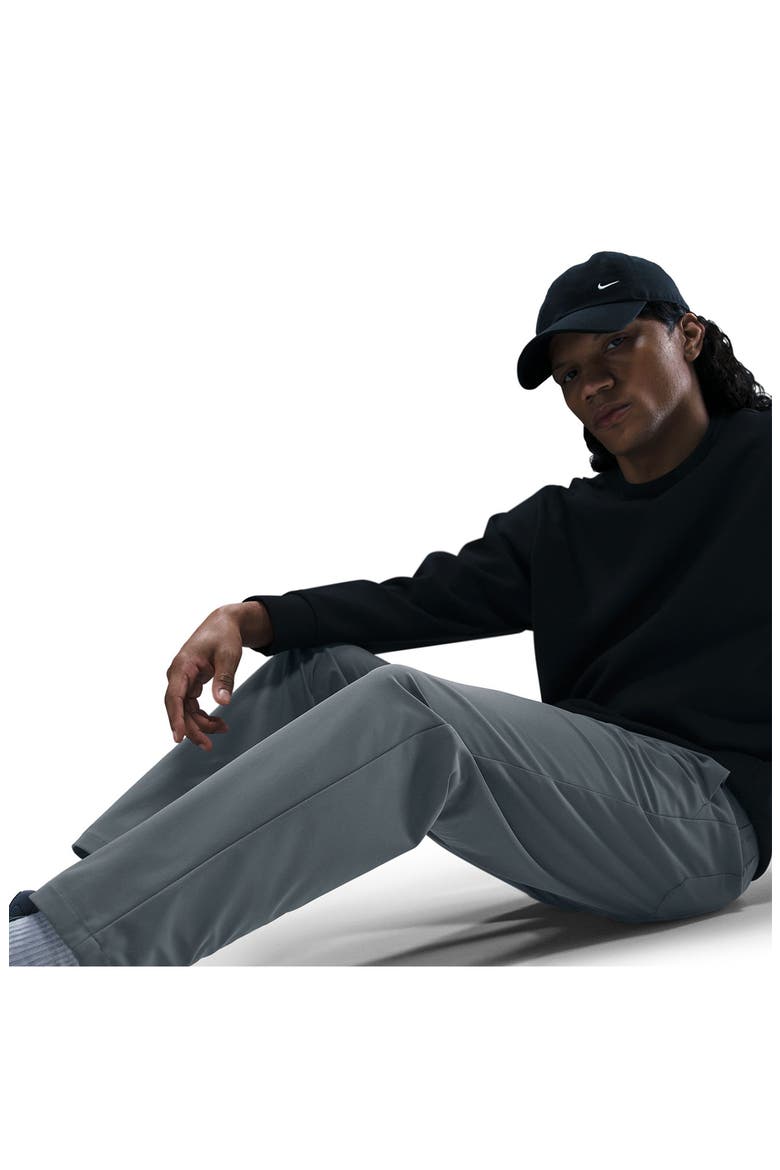 24.7 PerfectStretch Dri-FIT Regular Fit Flat Front Pants, Alternate, color, 084 SMKGRY/NANOGY