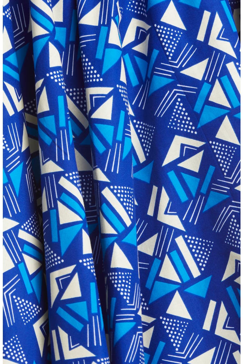 Curator Geo Print Cotton Top (Nordstrom Exclusive), Alternate, color, BLUE/OPTIC WHITE SAMAKAKA