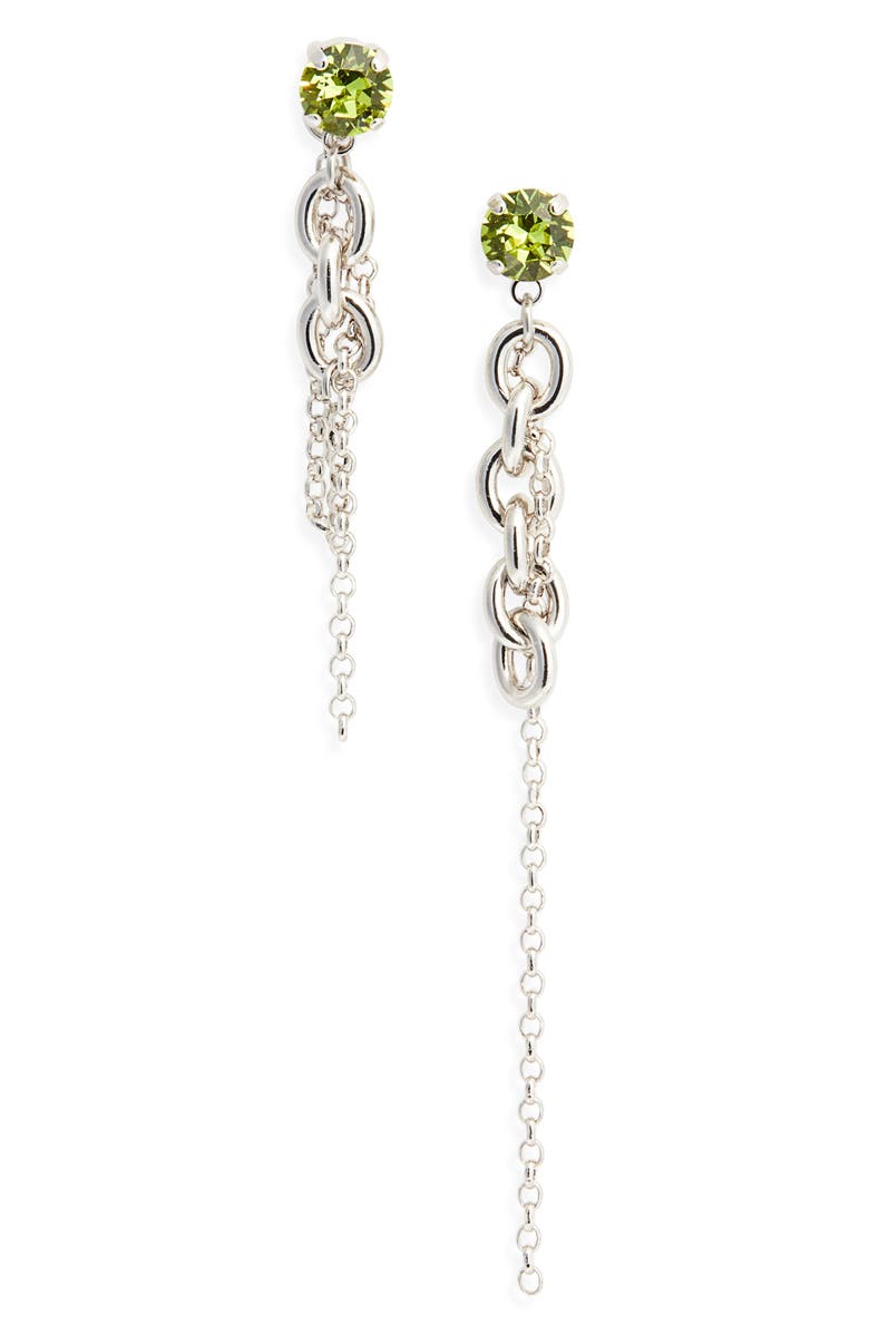Justine Clenquet Lucy Mismatched Linear Drop Earrings, Main, color,