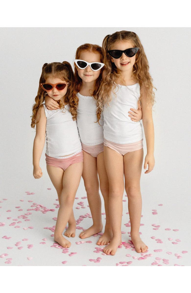 MeMoi Kid's 3-Pack Cotton Blend Lightweight Camisoles, Main, color, 