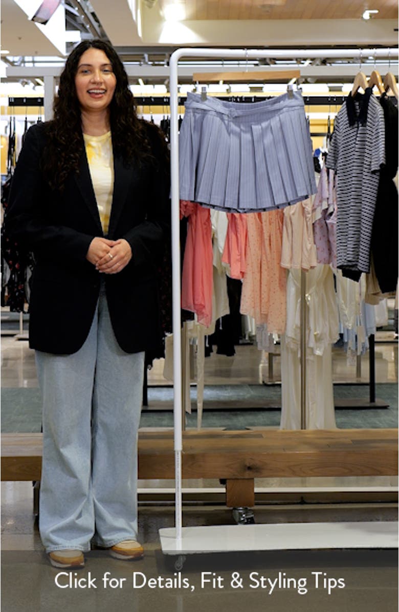 Hina Pleat Stripe Skort, sales video thumbnail