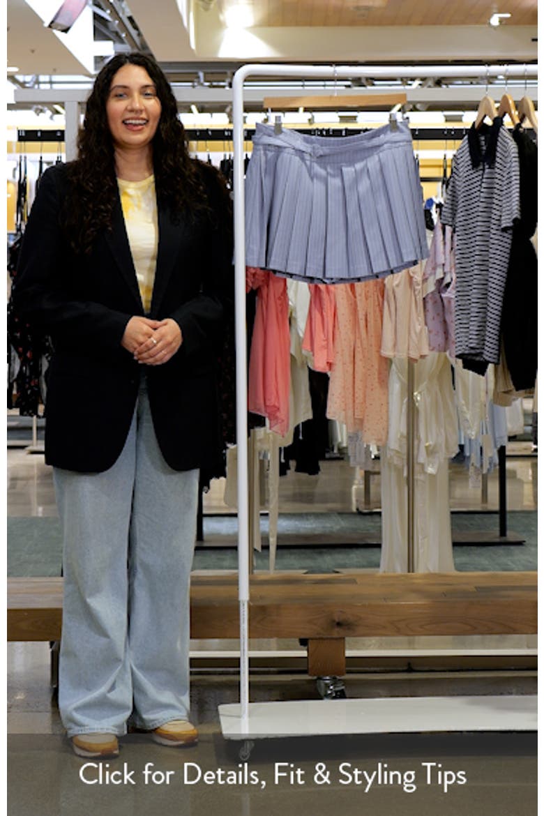 Hina Pleat Stripe Skort video