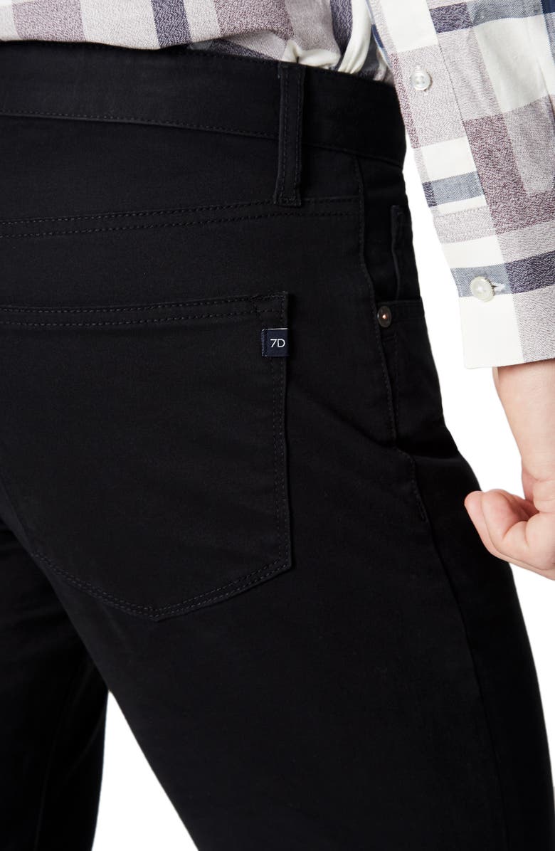 7 Diamonds Clifton Slim Brushed Twill Slim Straight Leg Five-Pocket Pants, Alternate, color, 